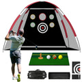 Golf Practice Net with Hitting Mat and Carry Bag T14421