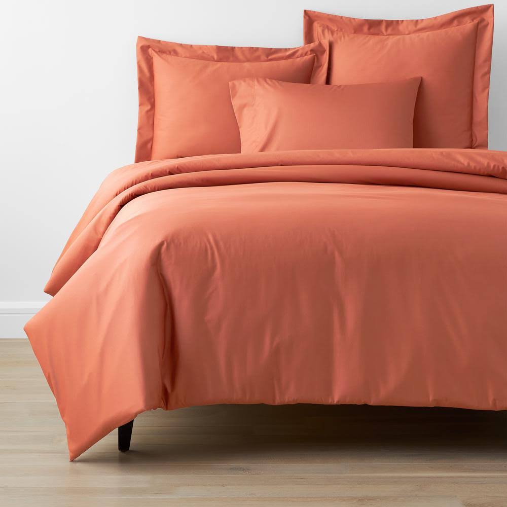 Cotton Solid 300-Thread Count Sateen Full Duvet Cover W84935