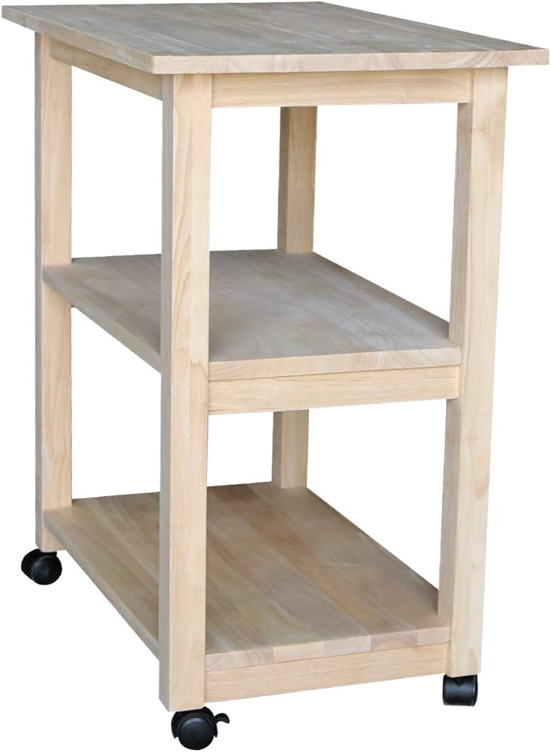 Unfinished Microwave Cart E10882
