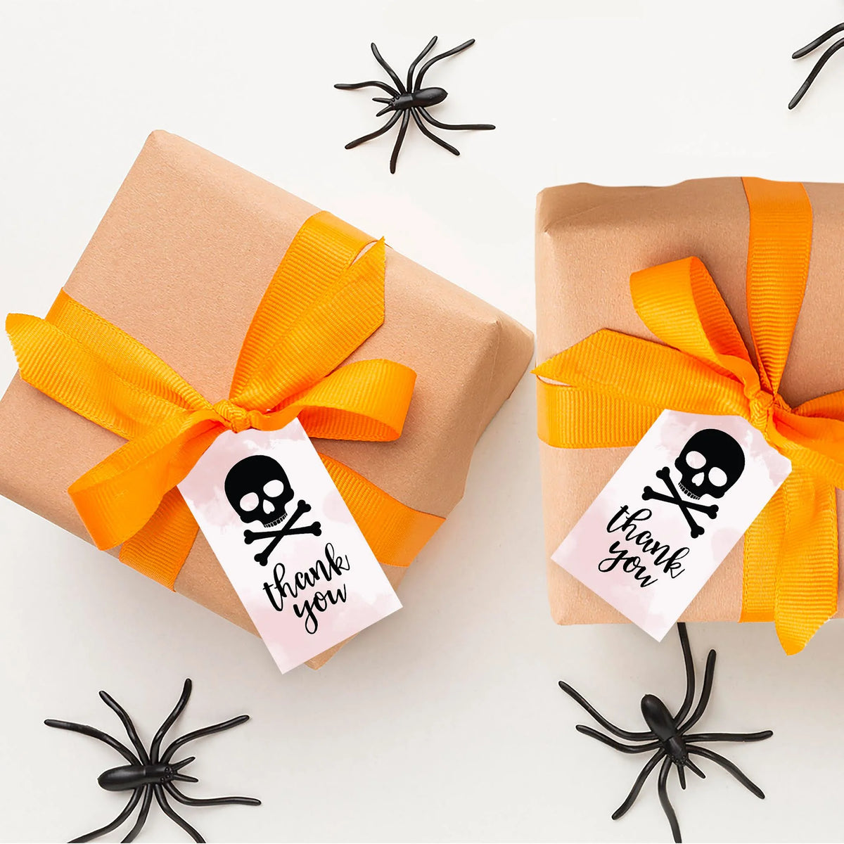 100-Pk Skull Gift Tags With String, 2 x 3.75 inch F77712