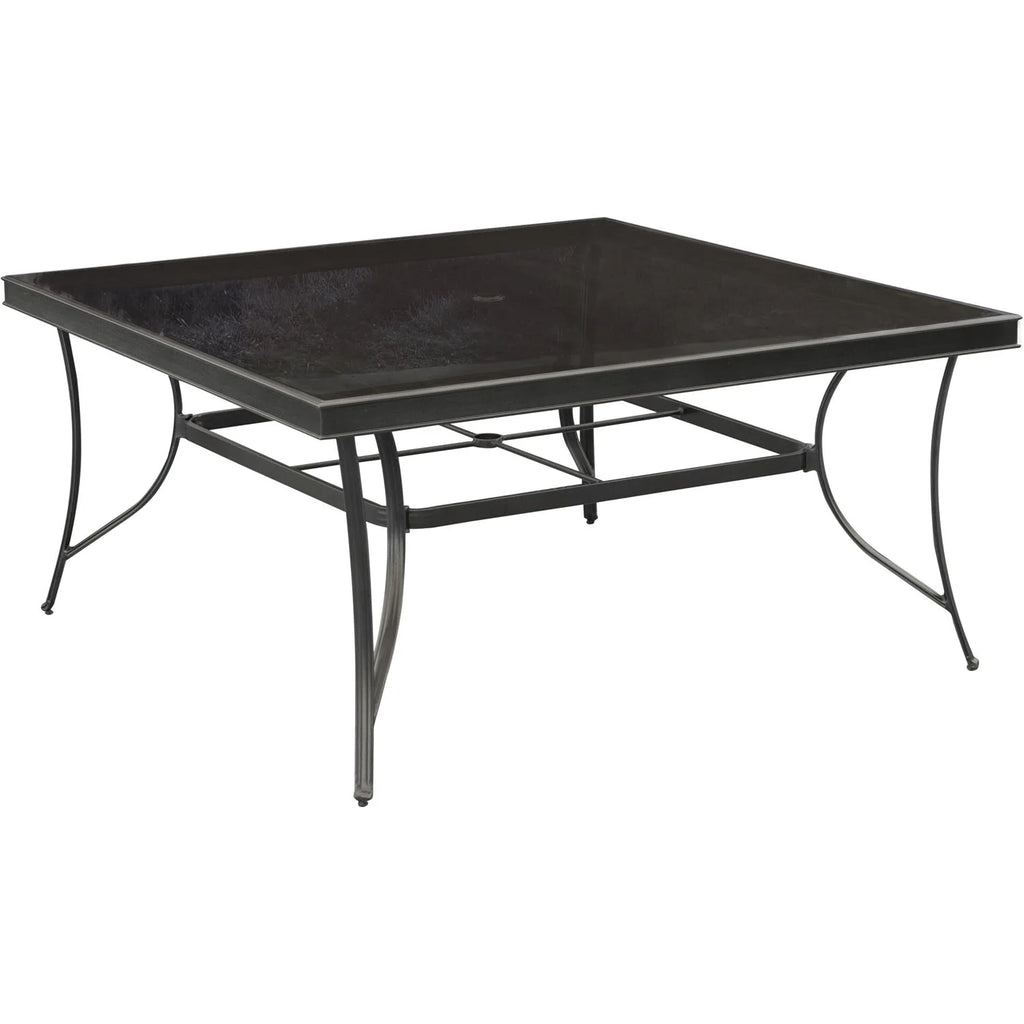 9 Pcs Aluminum Outdoor Dining Set with Glass-top Table J36397