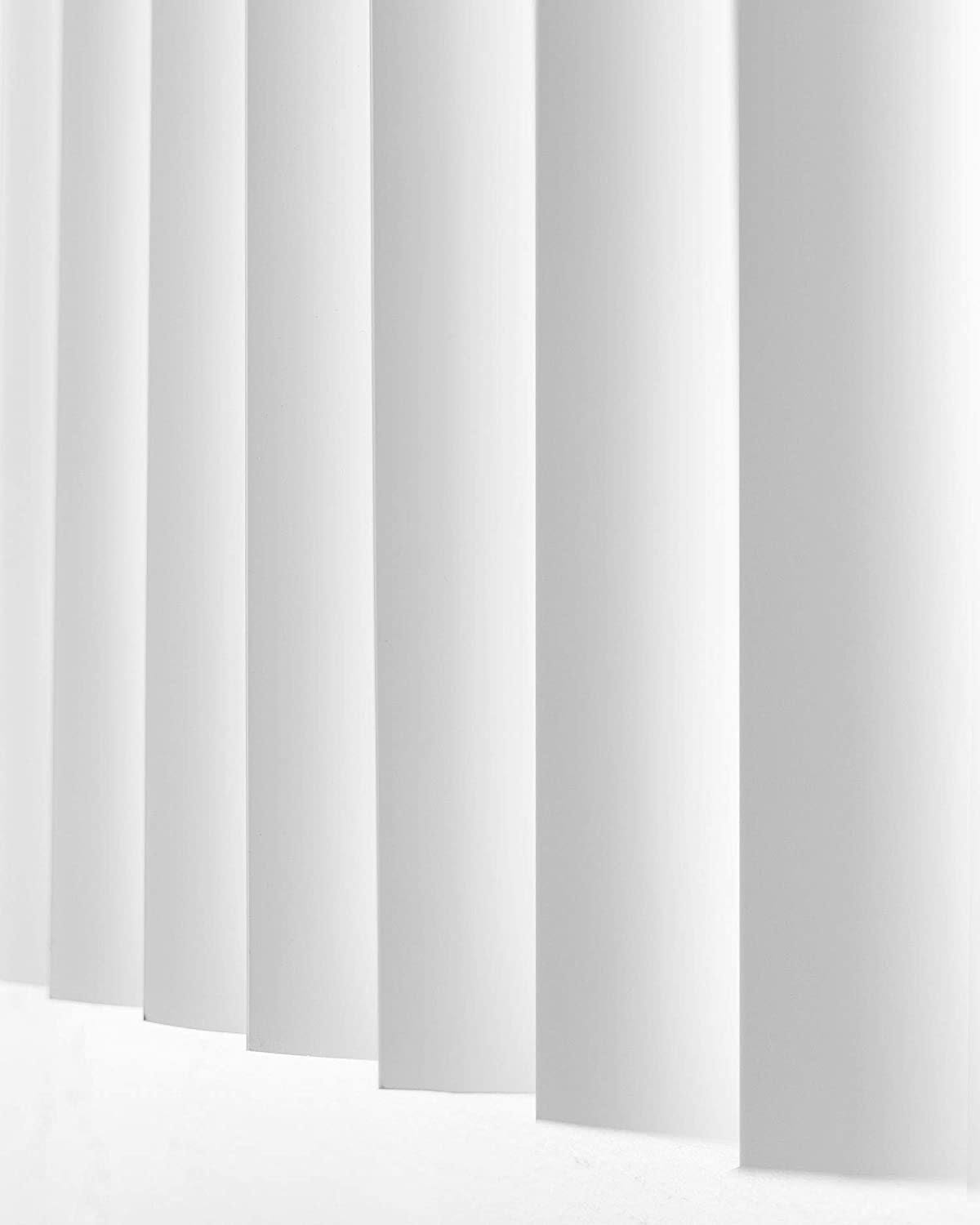 White Cordless Vertical Window Blinds, 78 inch x 84 inch S397