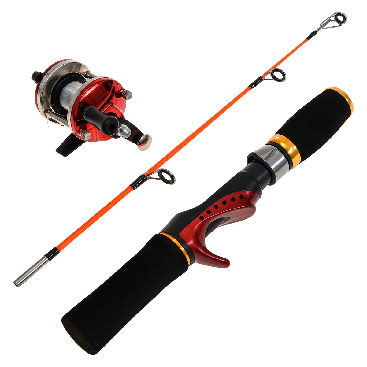 Ice Fishing Rod Reel Combo Kit with Carry Bag O129