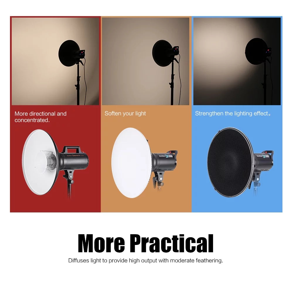 41cm 16 Inch Speedlite Strobe Diffuser Beauty Dish Lampshade Bowens Mount O12137