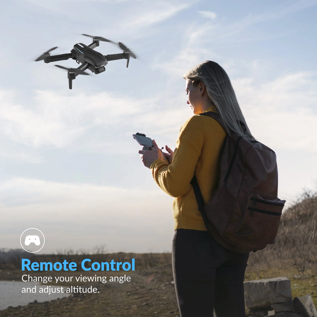 4K Aerial Camera Drone with Carrying Case, Black C1644