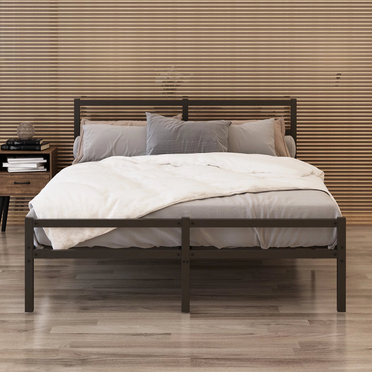 Full Bed Frame with Headboard and Footboard G974179