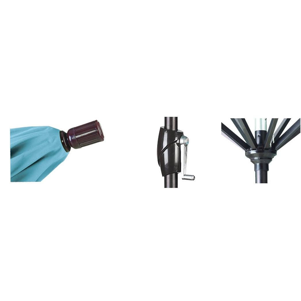 9 ft. Aluminum Market Umbrella Push Tilt P20132