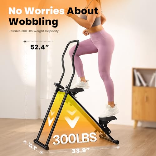 Vertical Climber, Compact Foldable Cardio Stair Stepper C61798