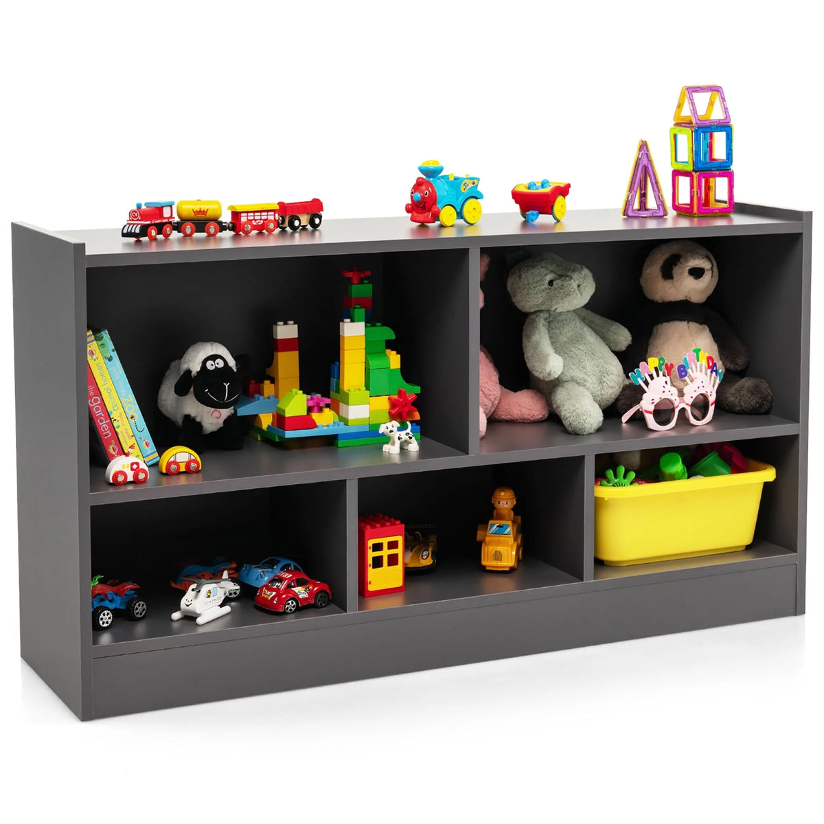 White 5-Cube Wood Bookcase H950306