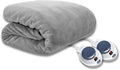 King Grey Micro-Fleece Heated Blanket S7780