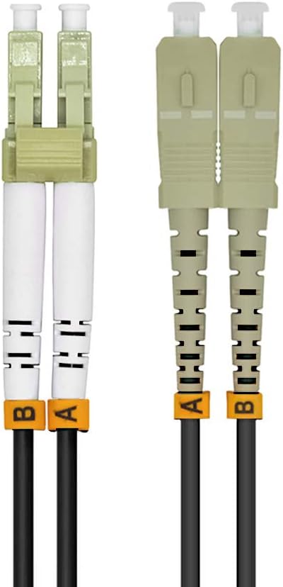 40M LC to LC OM3 Outdoor Armored Duplex 50/125 Fiber Optic Cable Jumper Multimode Q9326