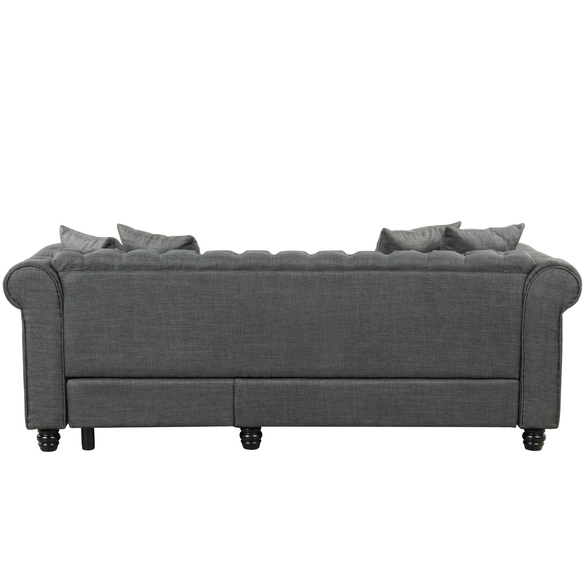Grey Linen Chesterfield Sofa K255