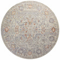 Oatmeal Lavender 5'0 x 5'0 Round Rug Z29557