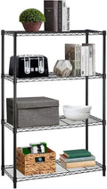 4-Shelf Heavy Duty Metal Wire Shelving Unit with Adjustable Shelves L2324