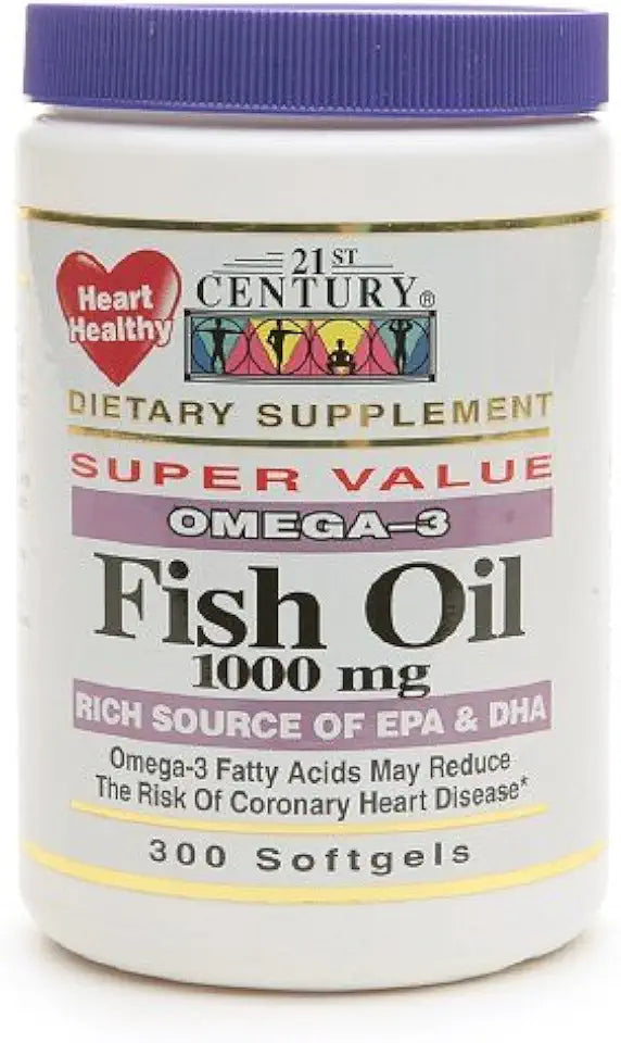 Fish Oil 1000mg 300 Softgels Pack of 2 Z571624