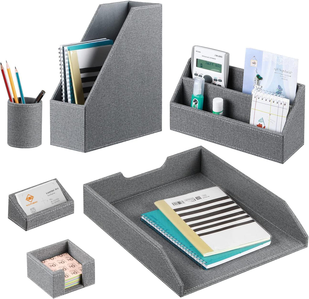 6 Piece Office Supplies Storage Caddy Set Y106692