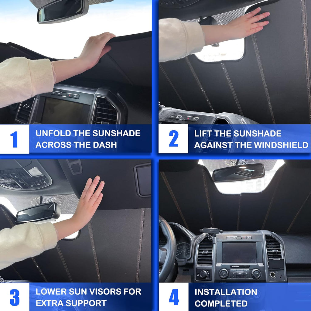Front Windshield Sun Shade Pack of 2 O879672