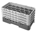17 Comp. Glass Rack, Half size, 8.5x22 H Max. Brown Z33572