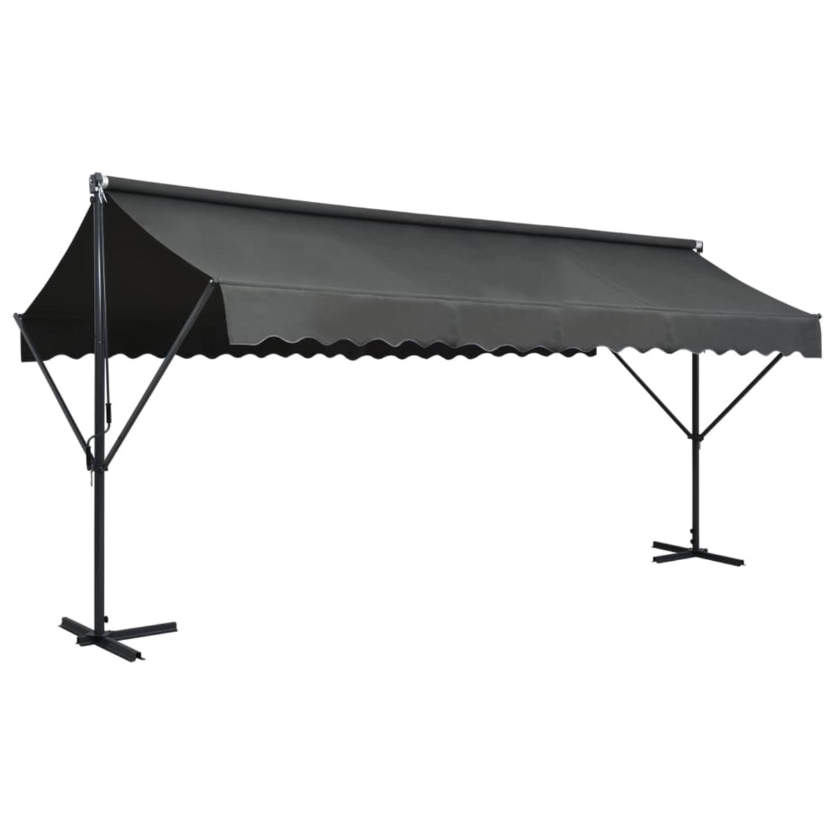 Free Standing Awning 196.9"x118.1" Anthracite O961979