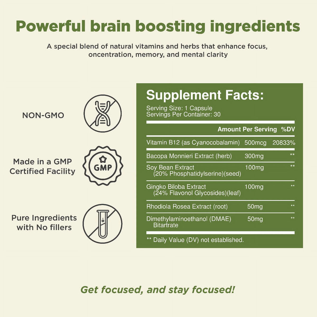 Memory Supplement 30 Capsules R779
