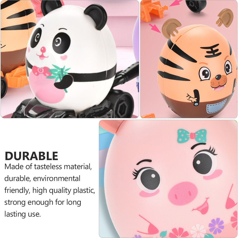 4pcs DIY Assembled Toys Car Toys Blind Box Toys Surprise Egg T29403