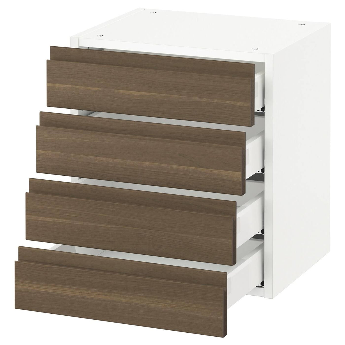 White Wall Cabinet with 4 Drawers F1742