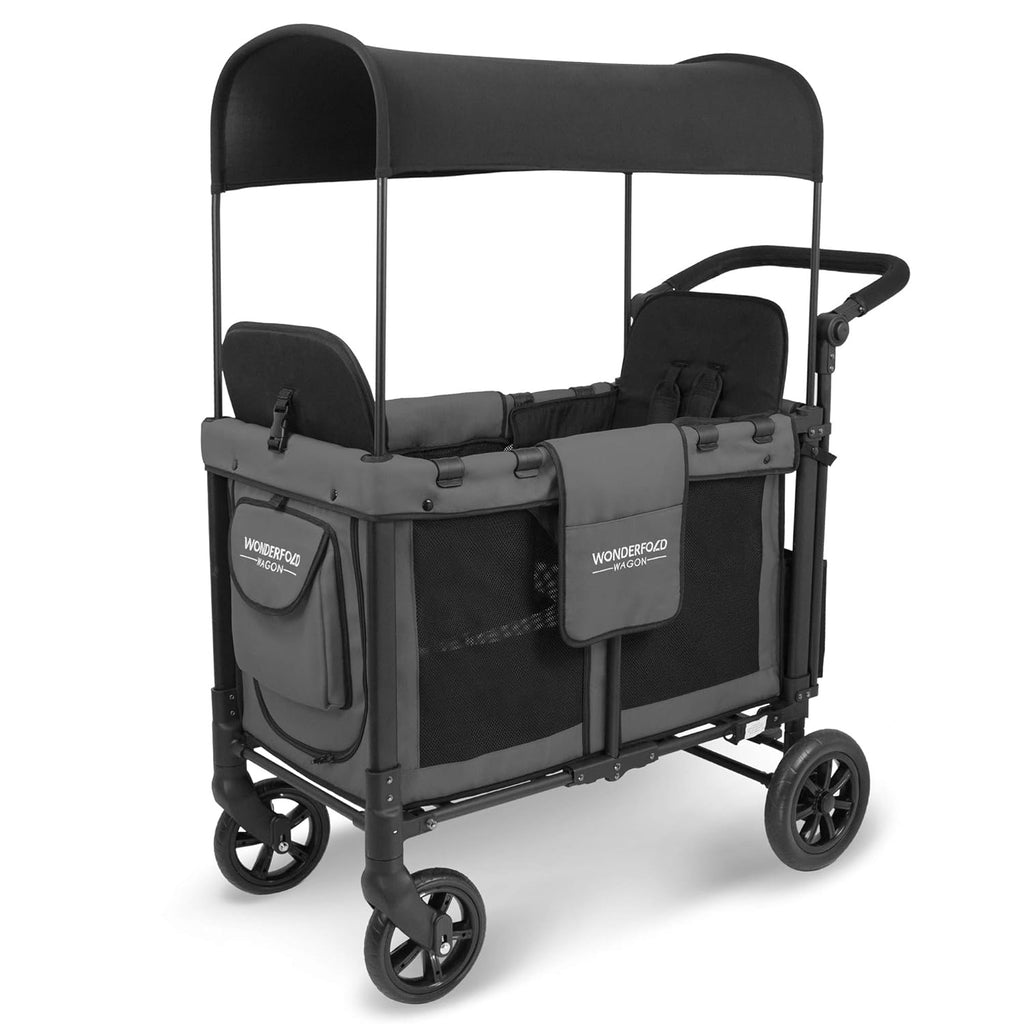 Charcoal Gray Double Folding Stroller L548