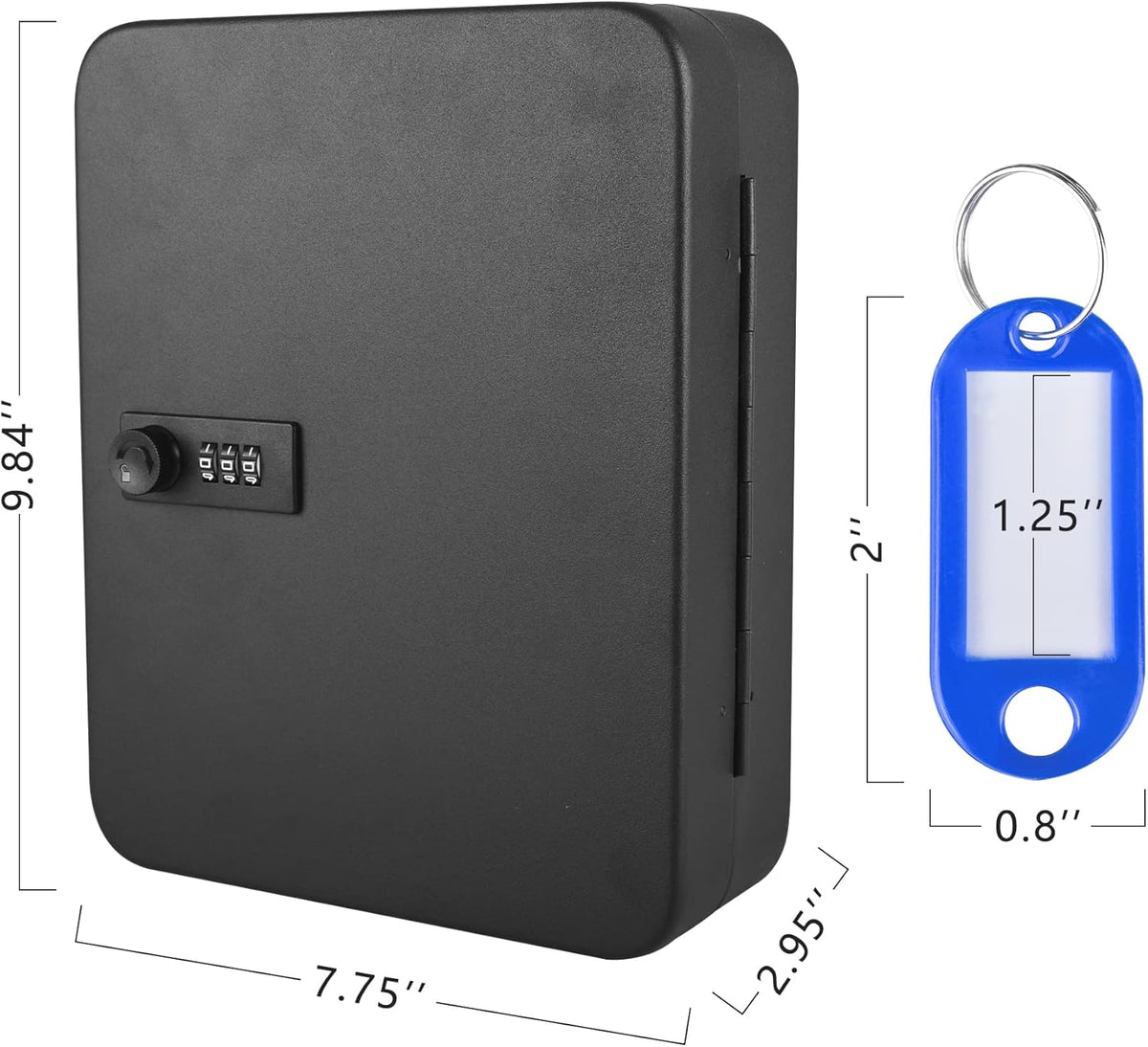 Wall Mount Combination Lock Key Box with 48 Hooks K870416