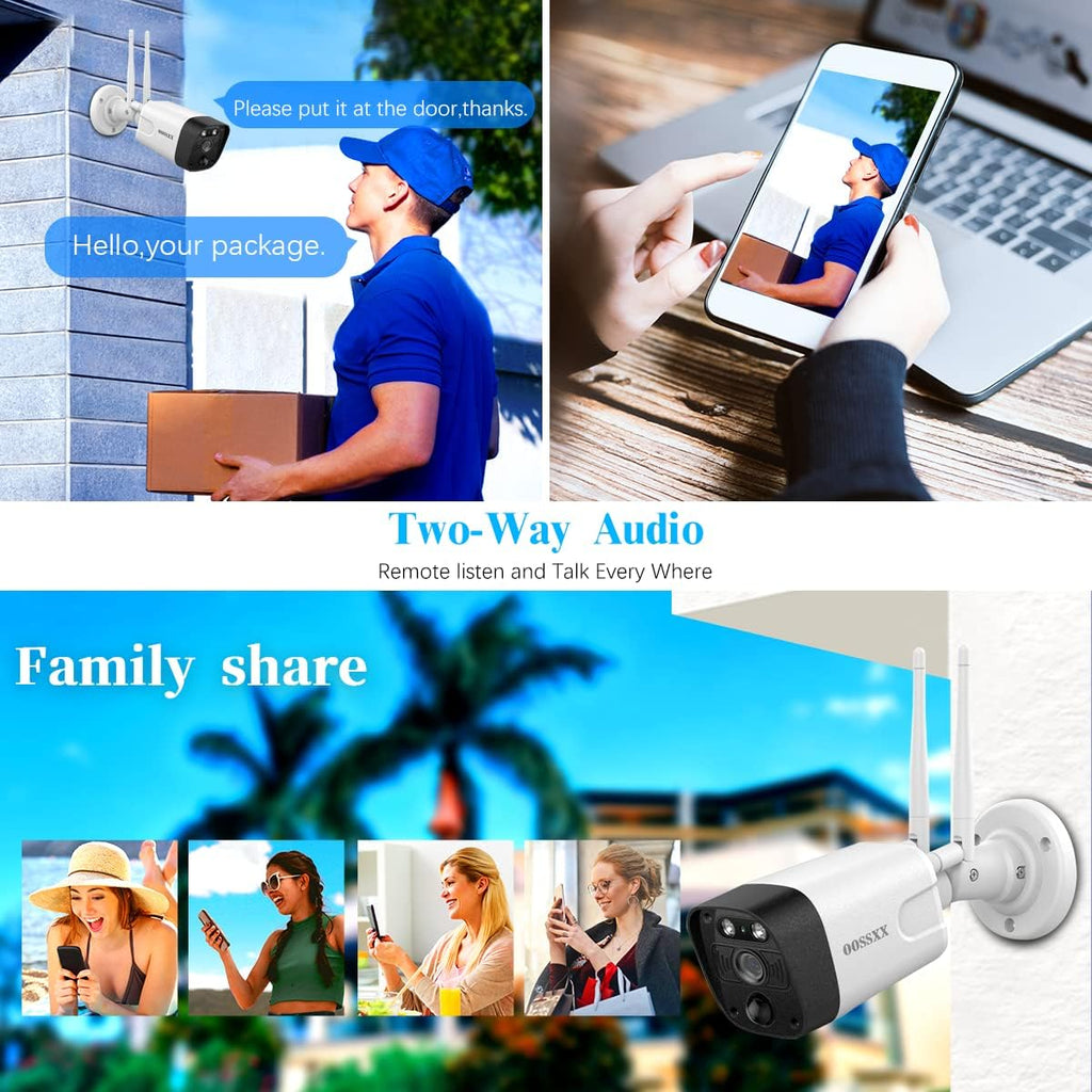 3K 5.0MP Wireless Security Camera System with 2TB Hard Drive C8717