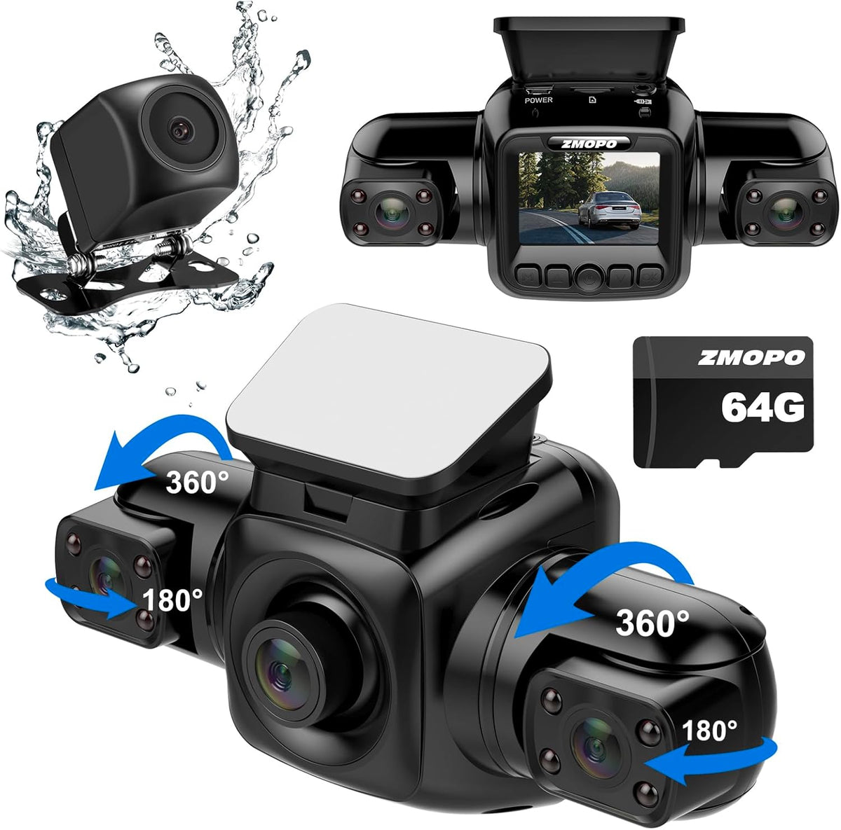 4 Channel FHD 1080P Dash Cam with WiFi M658