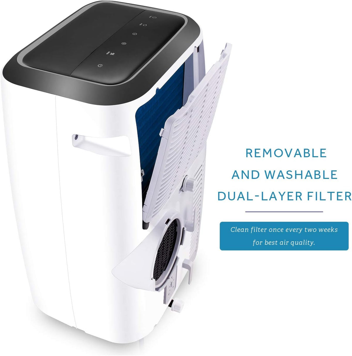 Portable Air Conditioner 14,000 BTU with Remote Control, White O761825