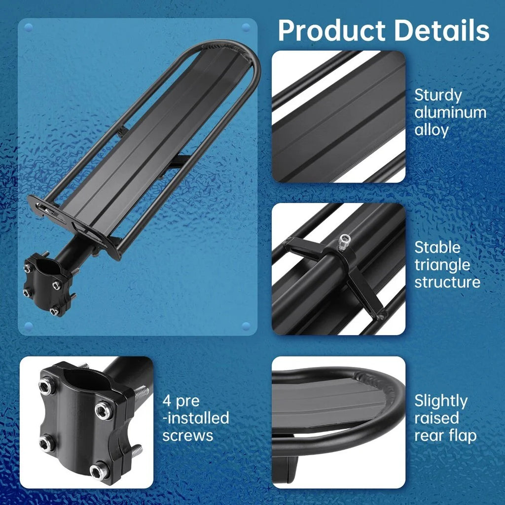Aluminum Alloy Bicycle Pannier Rack with 10kg Load Capacity Q380499