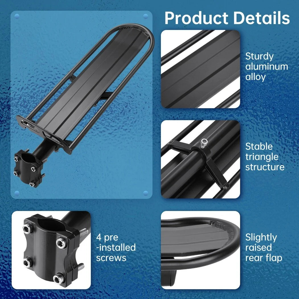 Aluminum Alloy Bicycle Pannier Rack with 10kg Load Capacity Q380499
