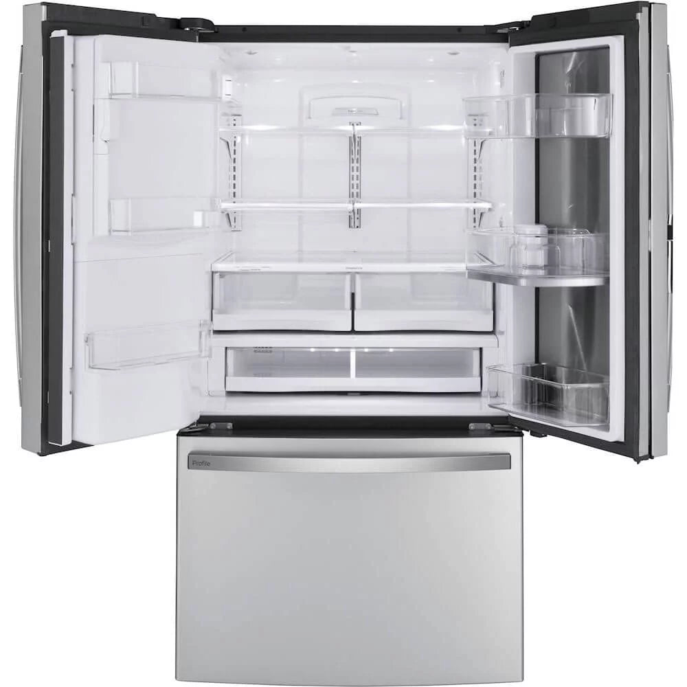 French Door Freestanding Refrigerator Black Stainless Steel X7936