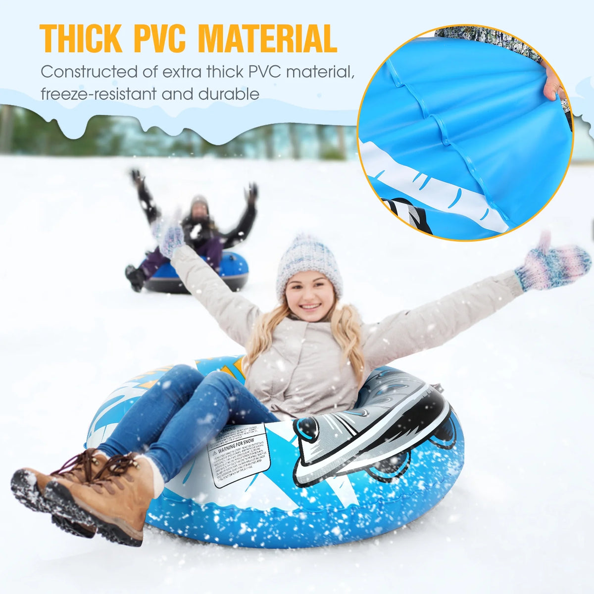 47 Inch Inflatable PVC Snow Tube V993315