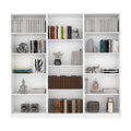 3 Piece Living Room Set with 3 Bookcases, White R101