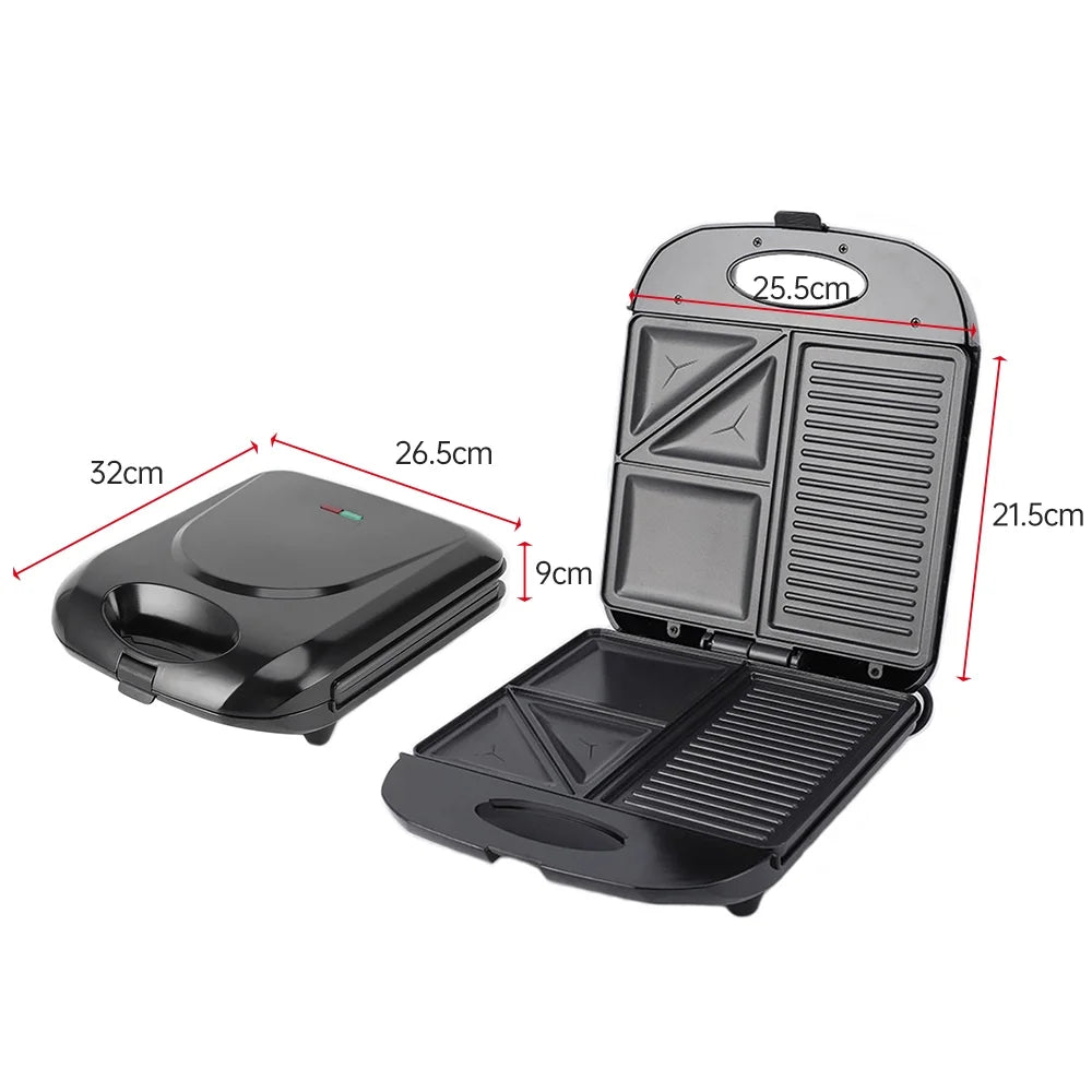 1400W Non-Stick Electric Grill Waffle Maker C61032