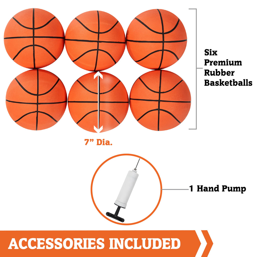 84” Indoor Steel Frame EZ-Fold Arcade Basketball Game, Black R84662