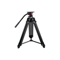 Aluminum 3-Section Video Tripod with Fluid Head I395