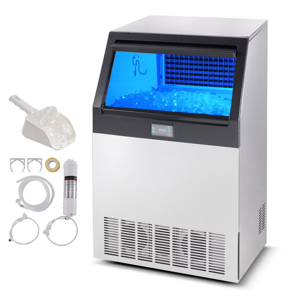 Commercial Ice Maker Freestanding Cabinet Machine 265lbs/24H Q8038