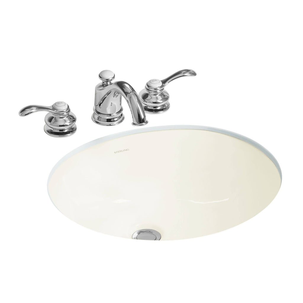 Oval Undermount Bathroom Sink with Overflow O350
