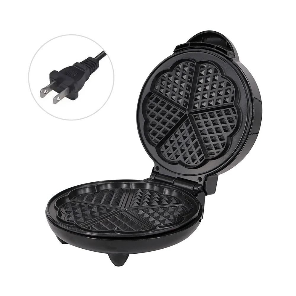 1000W Heart-Shaped Waffle Maker Iron M6840