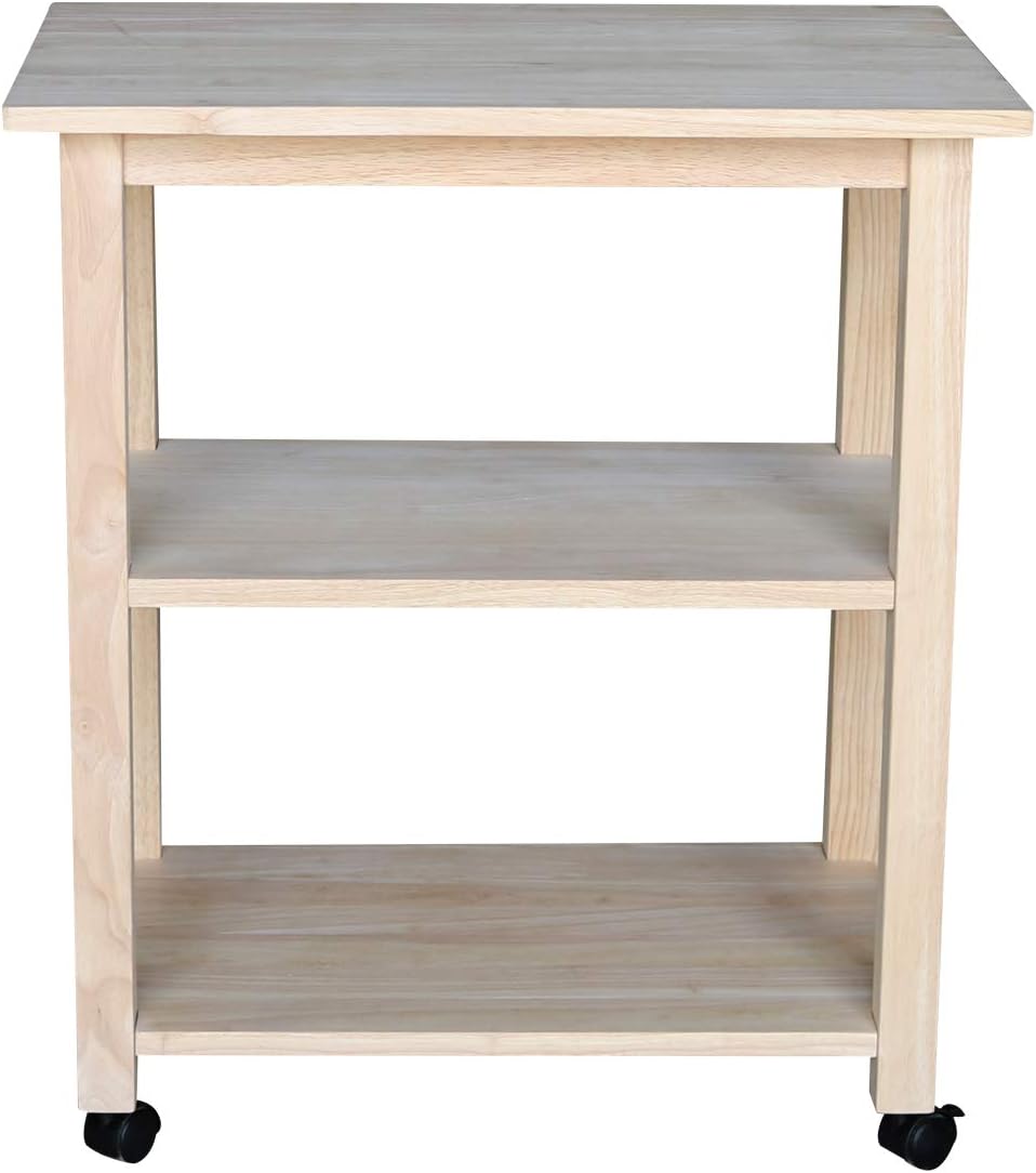 Unfinished Microwave Cart E10882