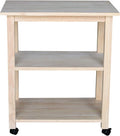 Unfinished Microwave Cart E10882