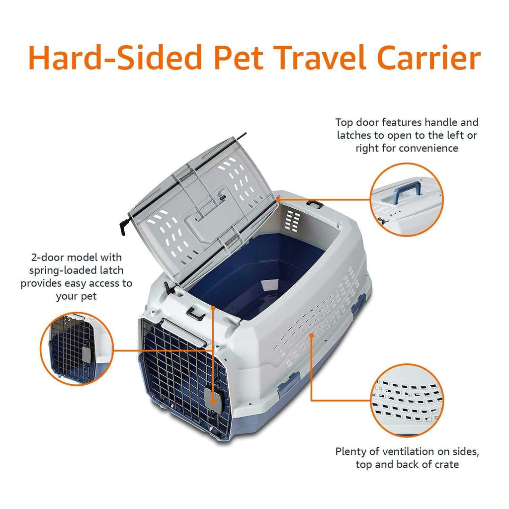 Two-Door Top-Load Hard-Sided Pet Travel Carrier S991