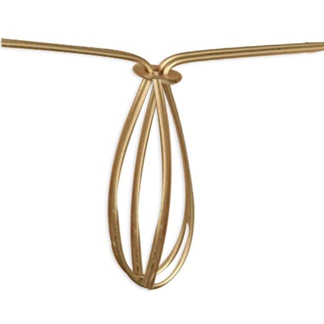 Beige Shantung Bell Candelabra Shade (Set of 6) I814416