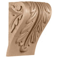 Small Block Acanthus Leaf Corbel, Red Oak H269439