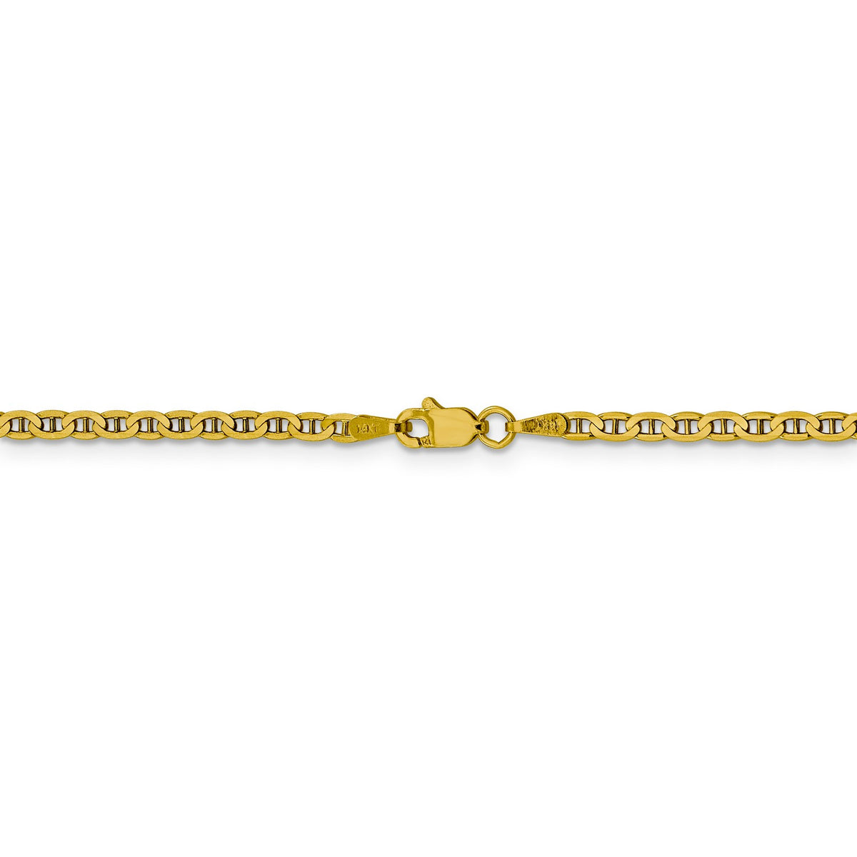 14k Yellow Gold Anchor Chain Necklace J304750