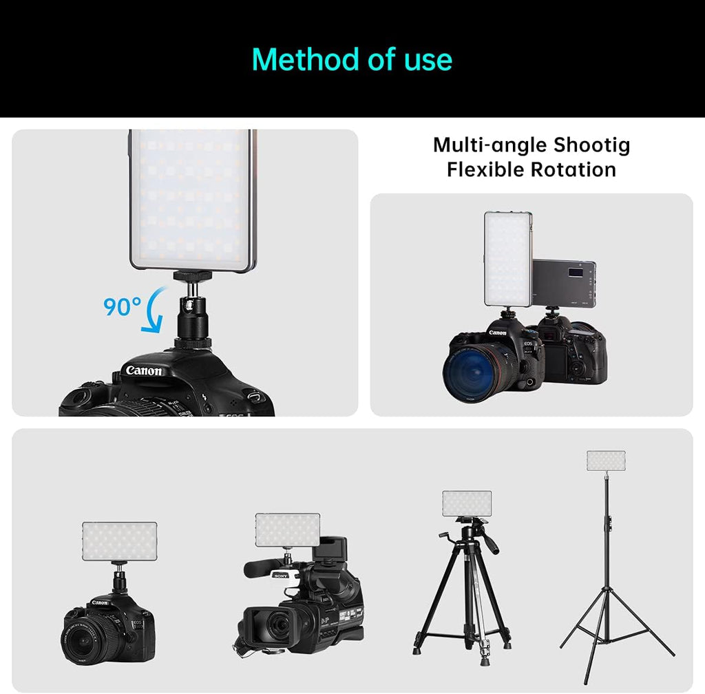 RGB Video Light Panel with Rechargeable Battery B23196