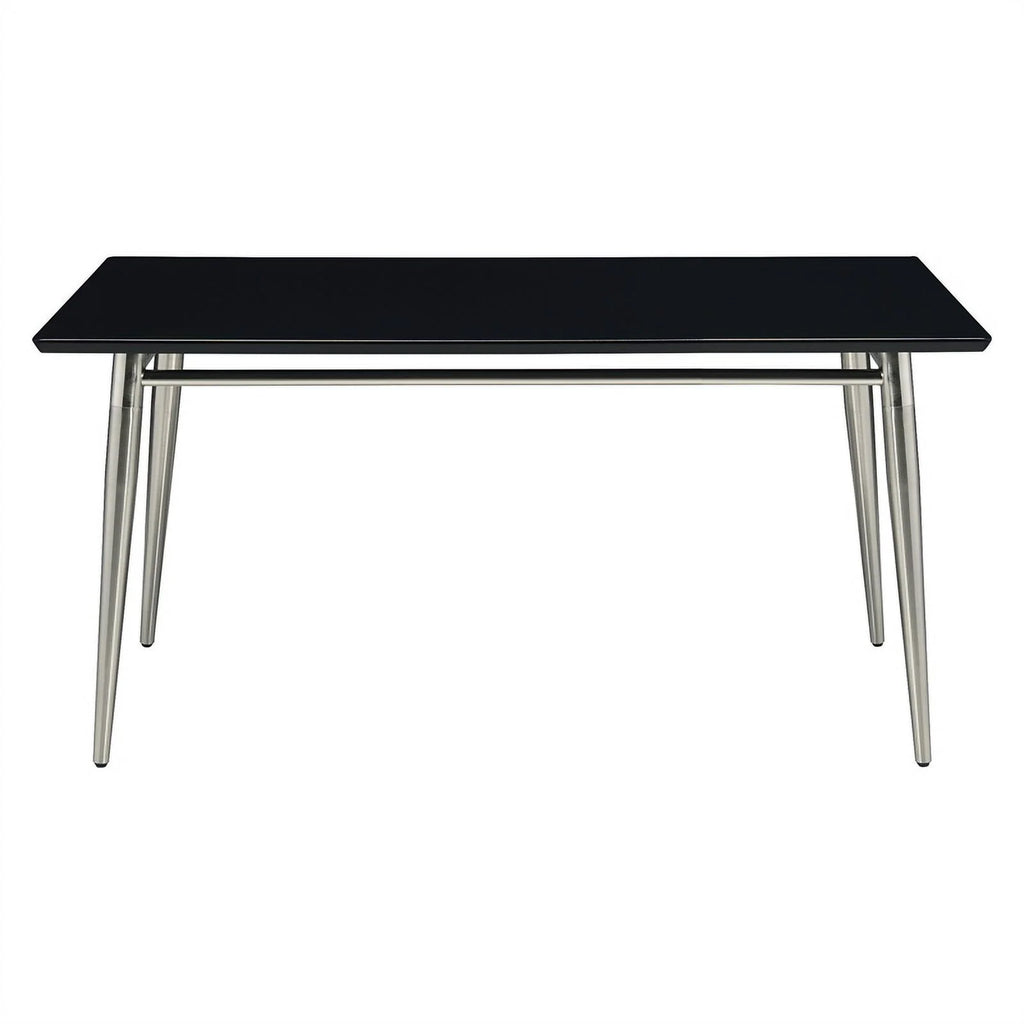 Rectangle Coffee Table with Engineered Wood Black Top W949